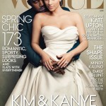 Kim Kardashian and Kanye West on the cover of Vogue